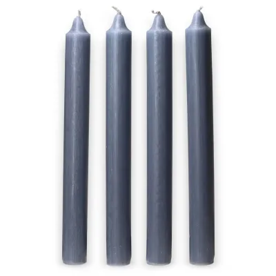 Velas a granel de color sólido - verde azulado rústico - Paquete de 10