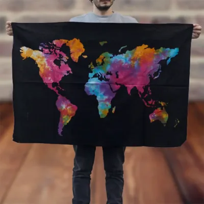 Arte mural de algodón - Mundo