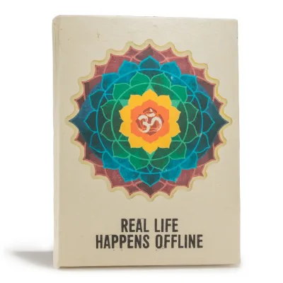 Cuaderno de inspiración Lrg Lokta (21x15cm) - 45 hojas - Vida real - incluye marcador