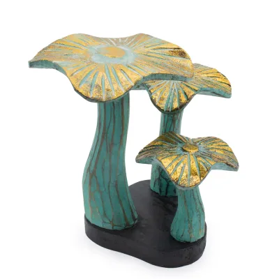 Pequeño arte de seta dorada - 20cm - Greenwash