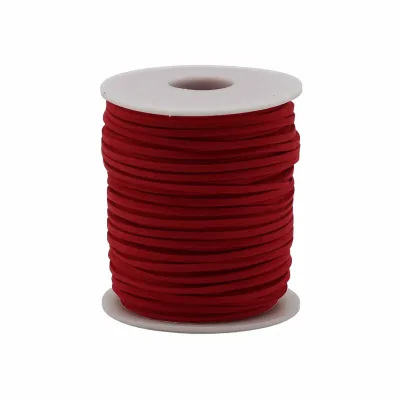 Rollo de cordon para accesorios - 2.5mm x 45m - Rojo A056