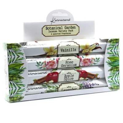 Set de regalo de incienso de jardín botánico - 4 fragancias surtidas