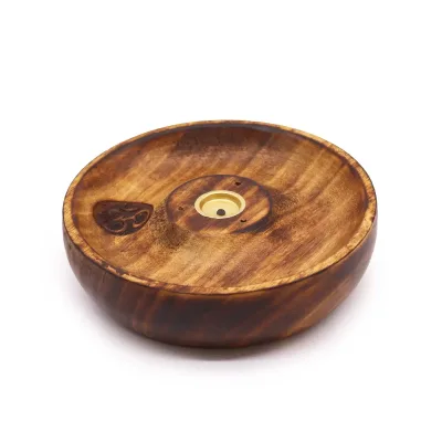 Disco porta incienso para conos y varillas - Om