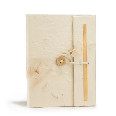 Cuaderno de flores mezcladas Med Lokta Lrg (15x12cm) - 45 hojas