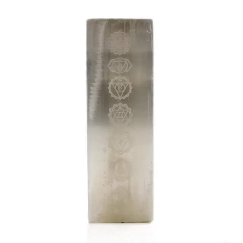 Lámpara Bloque Selenita 25cm - Lámpara Chakra