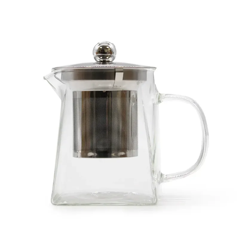 Tetera con infusor de vidrio - Forma de torre - 350ml