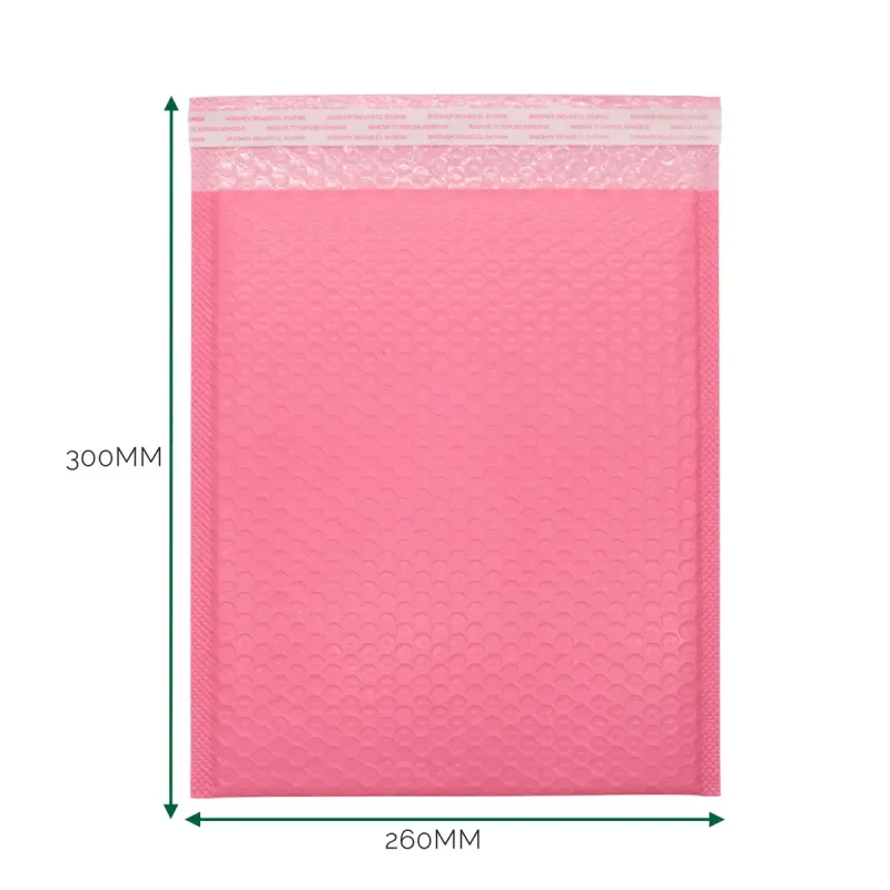 Sobre burbuja de polietileno rosa (260x300+40mm)