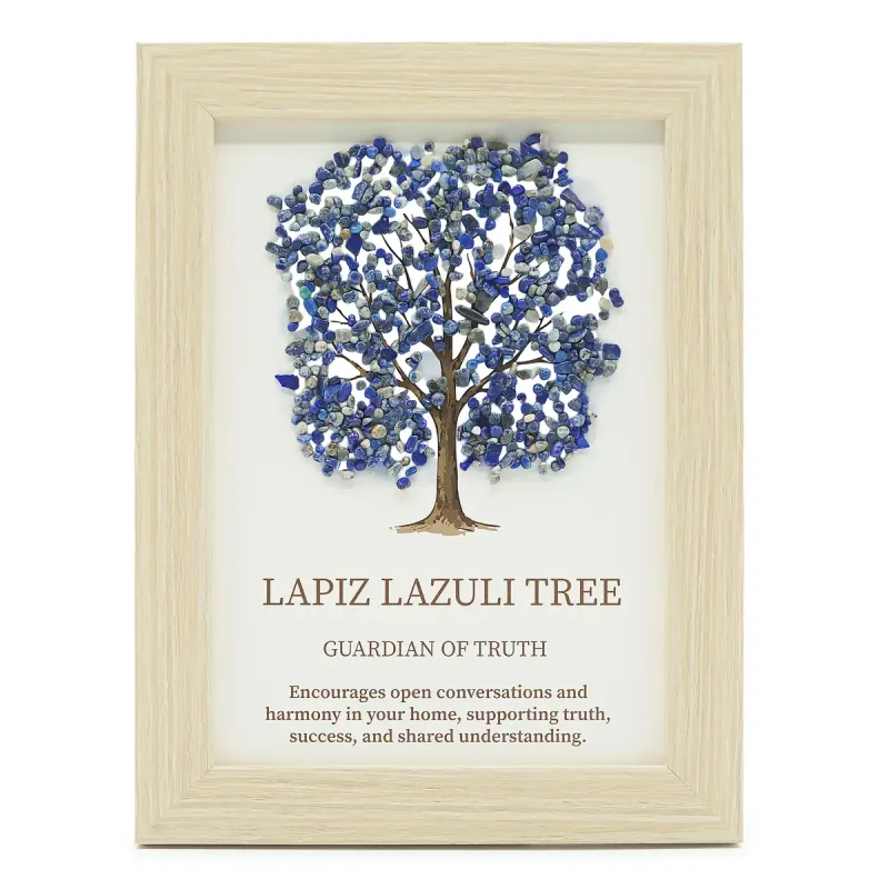 Imagen de piedra preciosa - Árbol de la Vida - Lapislázuli (20x14.7x1cm)