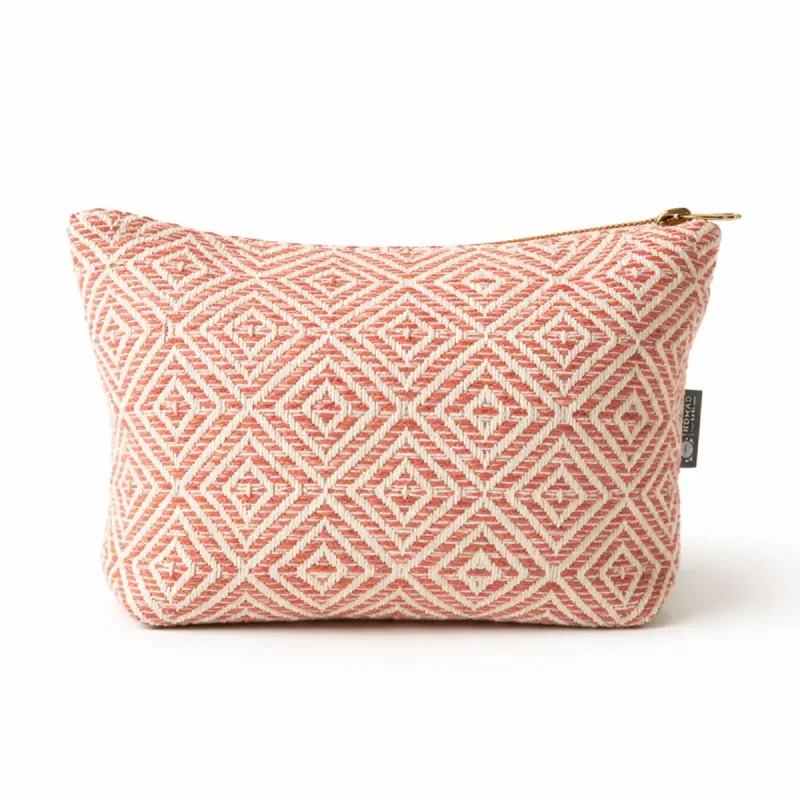 Nomad Sari Indian Jacquard Bolsa de aseo - Laberinto Coral