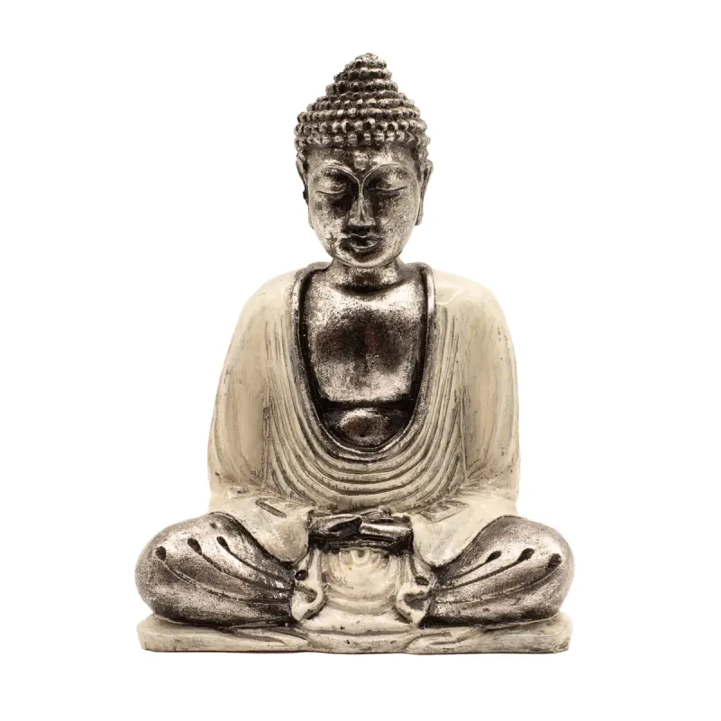 Buddha Blanco y Gris- Med