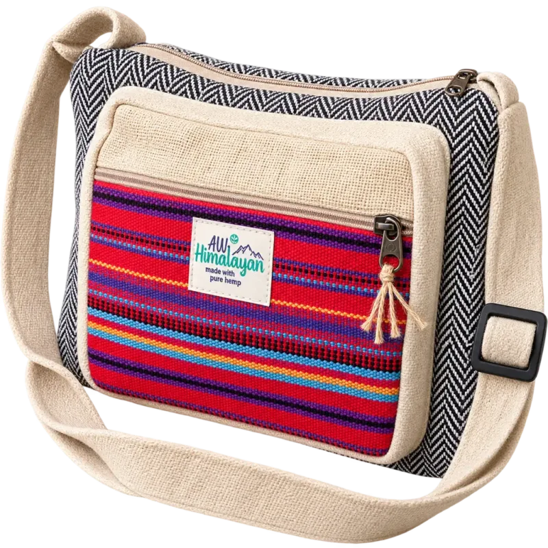 Bolso Messenger - Cáñamo y Algodón