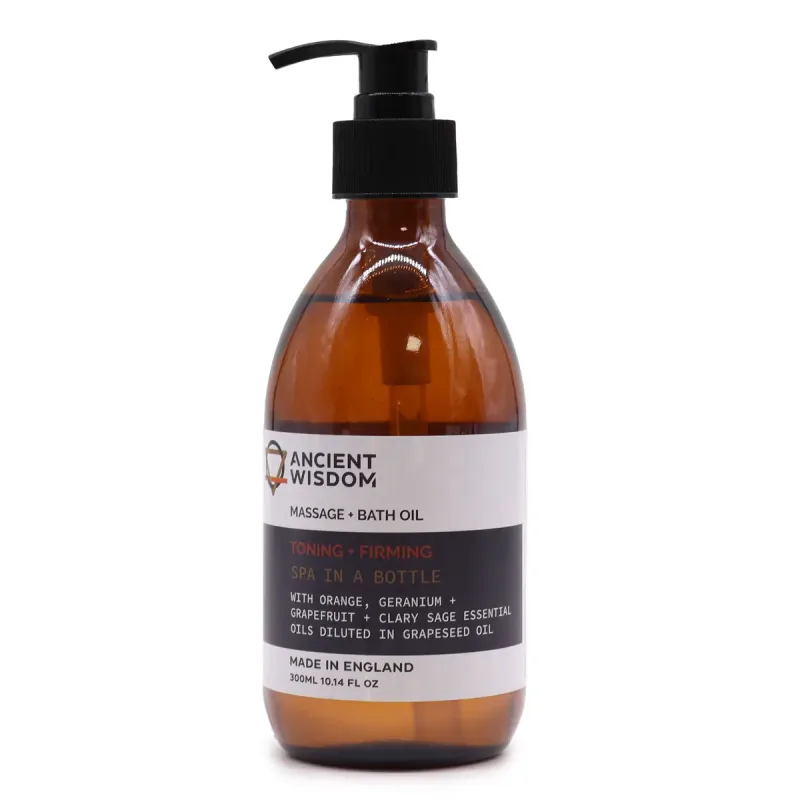 Aceite de Masaje y Baño de Aromaterapia - Tonificante y Reafirmante 300 ml