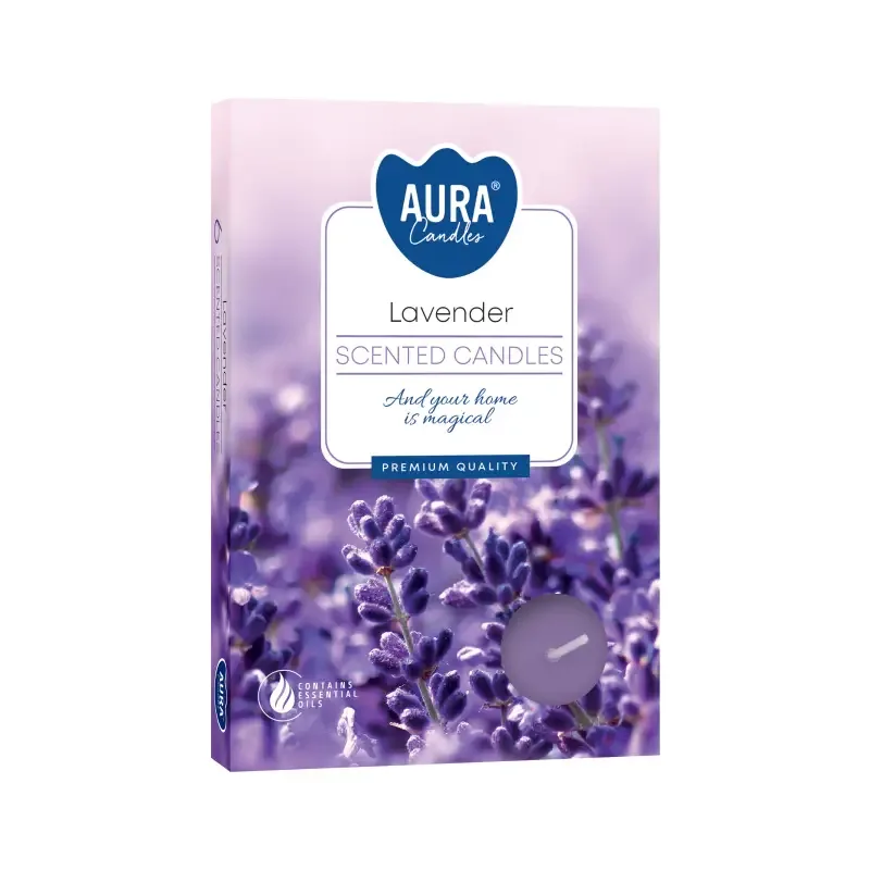 Set de 6 Velas de Té Perfumadas - Lavanda