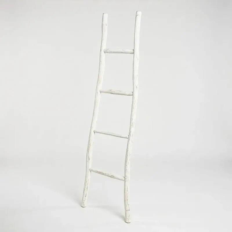 Gran escalera de madera Kemu - 1.5 m - acabado blanqueado - estilo japonés