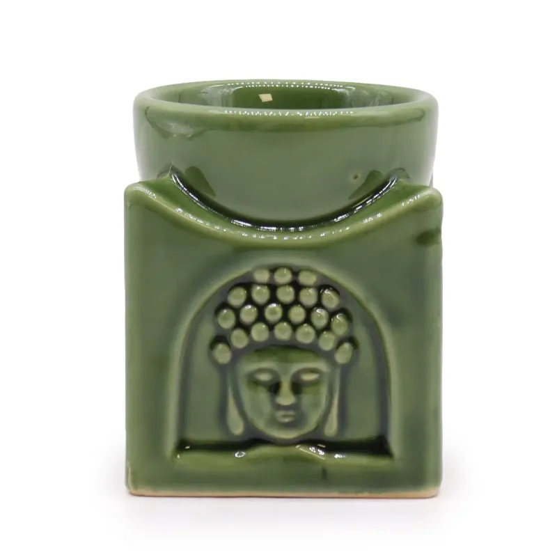 Quemador de Buda Cuadrado - Jade oscuro