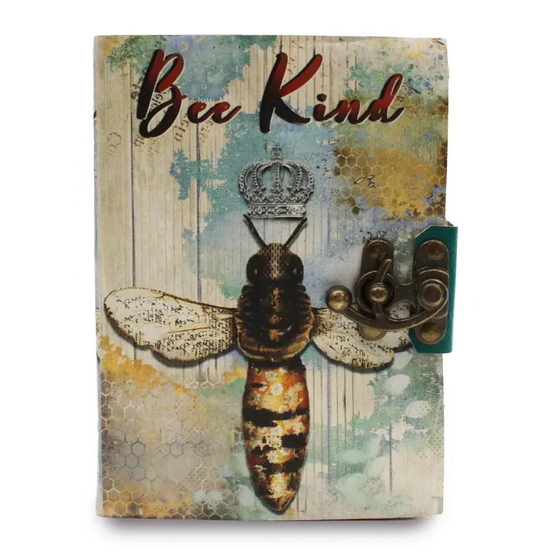 Cuaderno de cuero "Bee Kind"