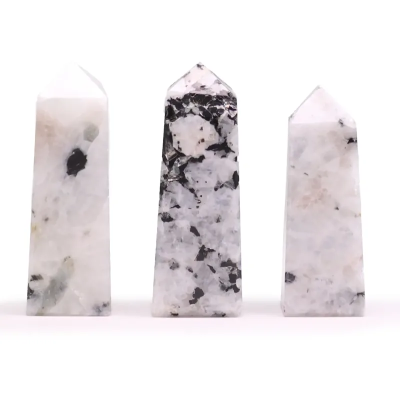 Puntas de obelisco de piedra preciosa aprox. 5 cm - piedra lunar