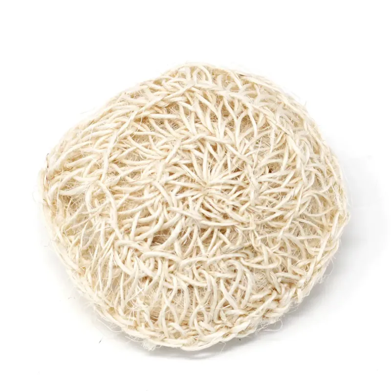 Esponja y exfoliante de sisal - Cojín Exfoliante Redondo Suave
