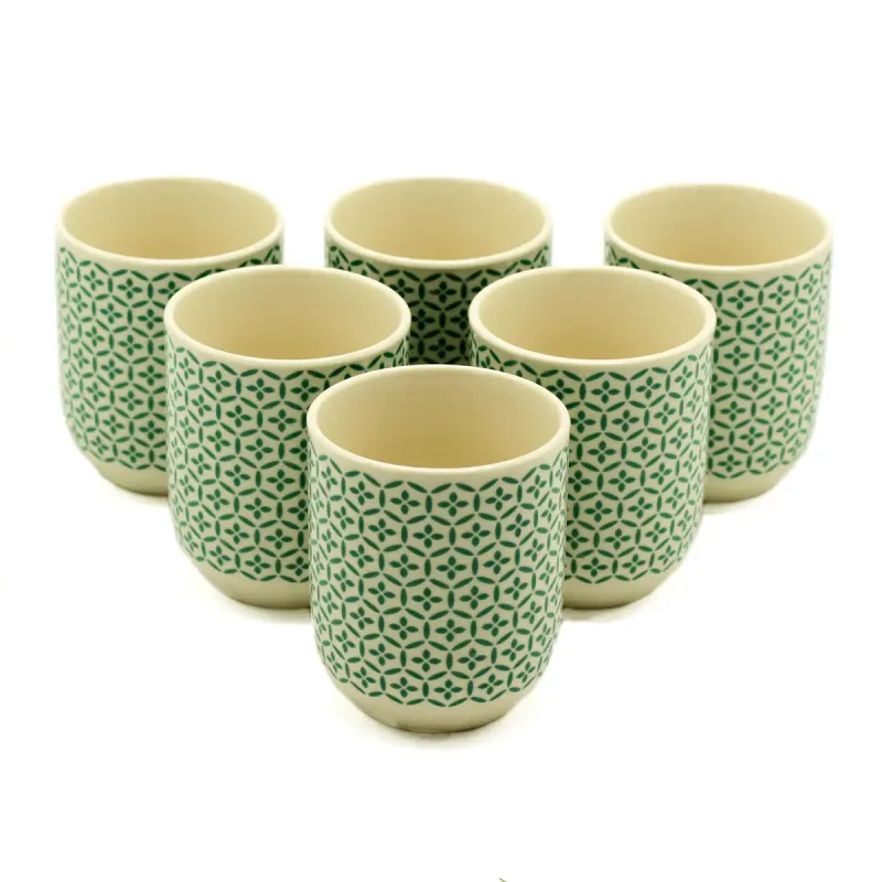 Tazas de te - Mosiac verde