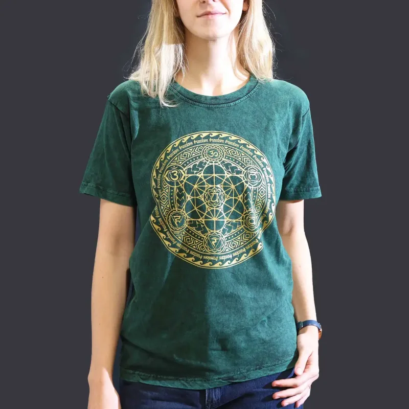 Camiseta Nomad Sari Pequeña - Chakra - Verde