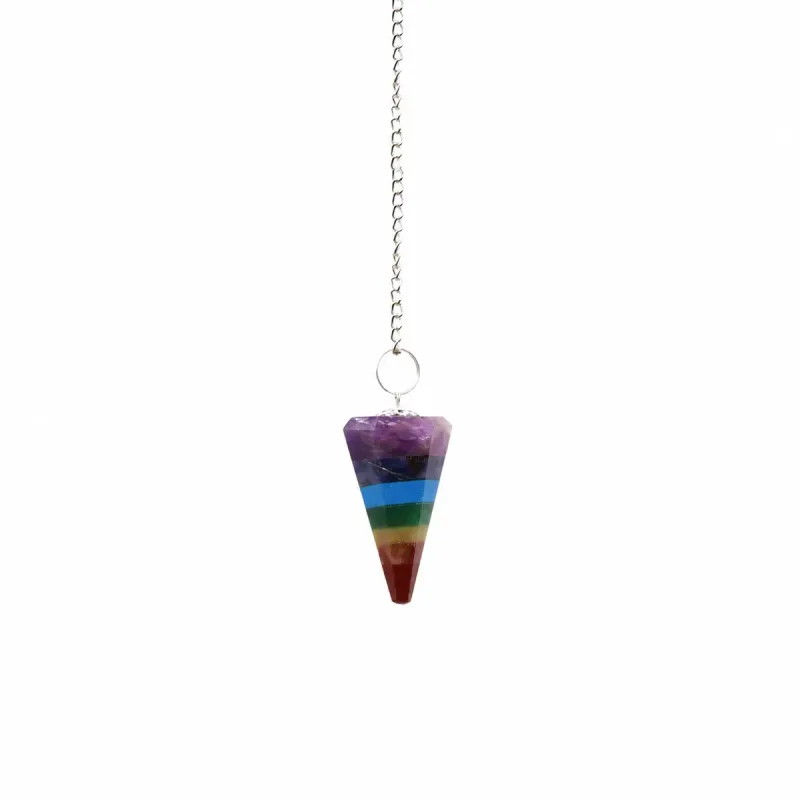 Péndulos Especiales - Chakra 7 Piedras