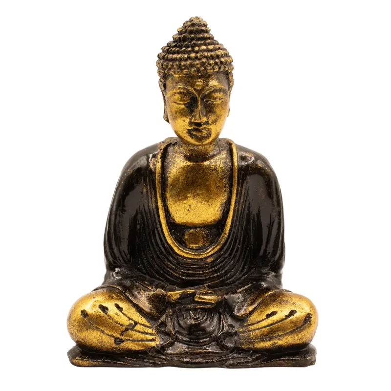 Buddha Negro y Oro- Med