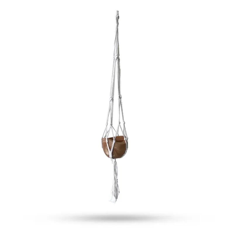 Macrame Soporte Clásico - Natural Med Pot