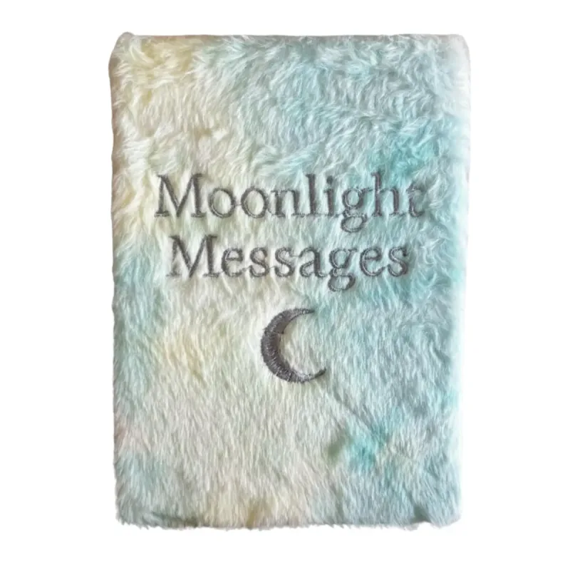 Diario de sueños de tapa blanda - 80 páginas - Mensajes a la luz de la luna