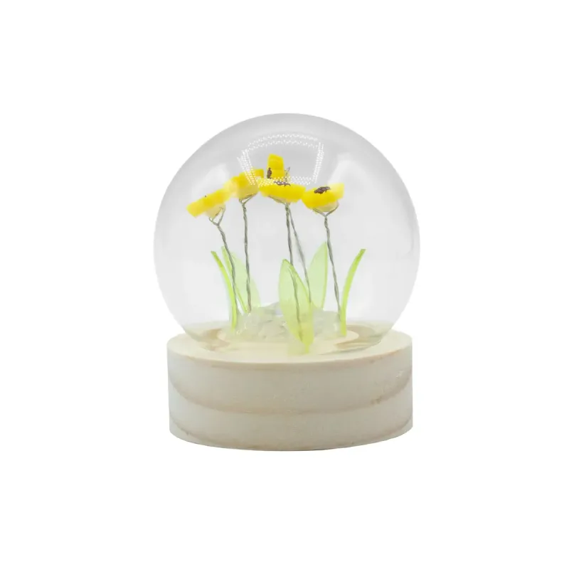 Domo de jardín Floral Glow - 5 girasoles - Batería LED