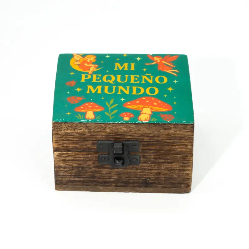 Pequeña caja esmaltada - Mi Pequeño Mundo