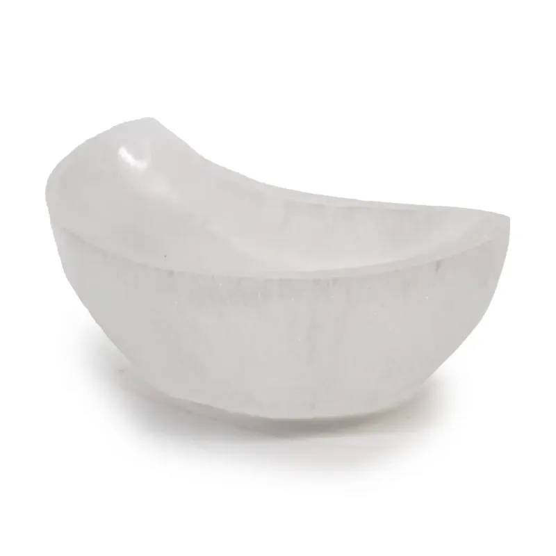 Cuenco de luna selenita - 10cm